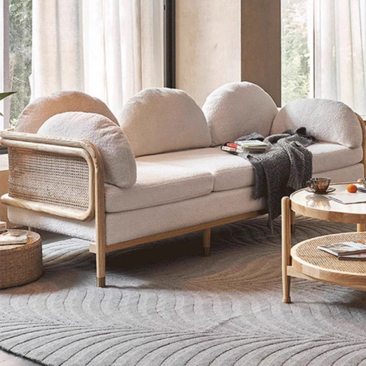 MAS-3328 Masdio Solid Wood Rattan Sofa