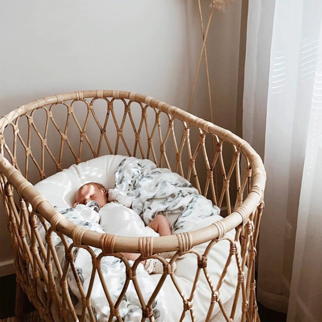 MAS-3340 Masdio Rattan Baby Cot