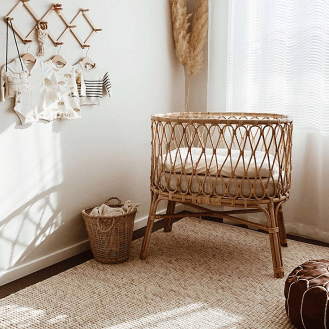 MAS-3340 Masdio Rattan Baby Cot