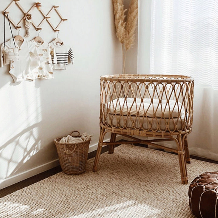 MAS-3340 Masdio Rattan Baby Cot