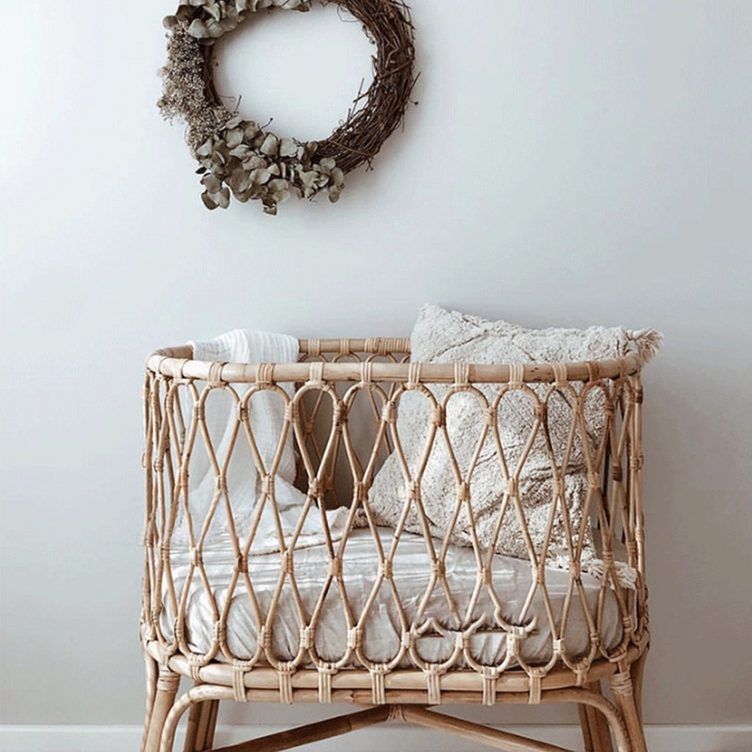 MAS-3340 Masdio Rattan Baby Cot