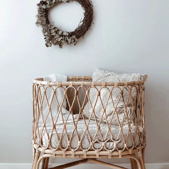 MAS-3340 Masdio Rattan Baby Cot