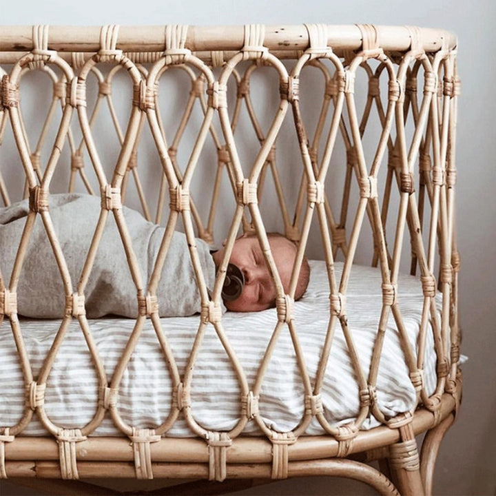 MAS-3340 Masdio Rattan Baby Cot