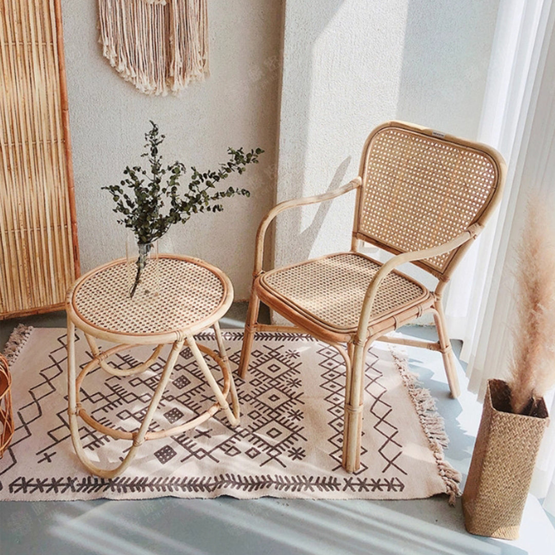 MAS-3341 Masdio Rattan Coffee Table & Lounge Chair