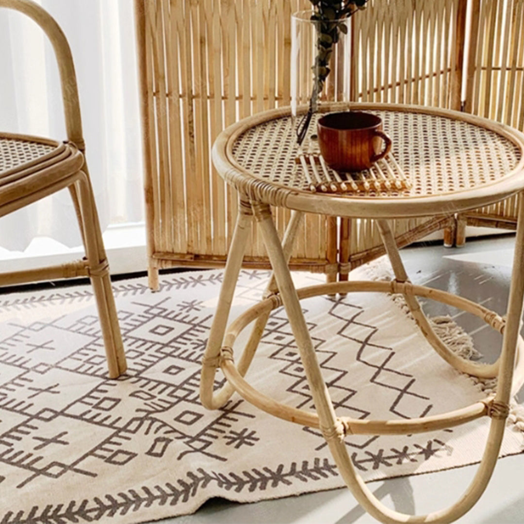 MAS-3341 Masdio Rattan Coffee Table & Lounge Chair