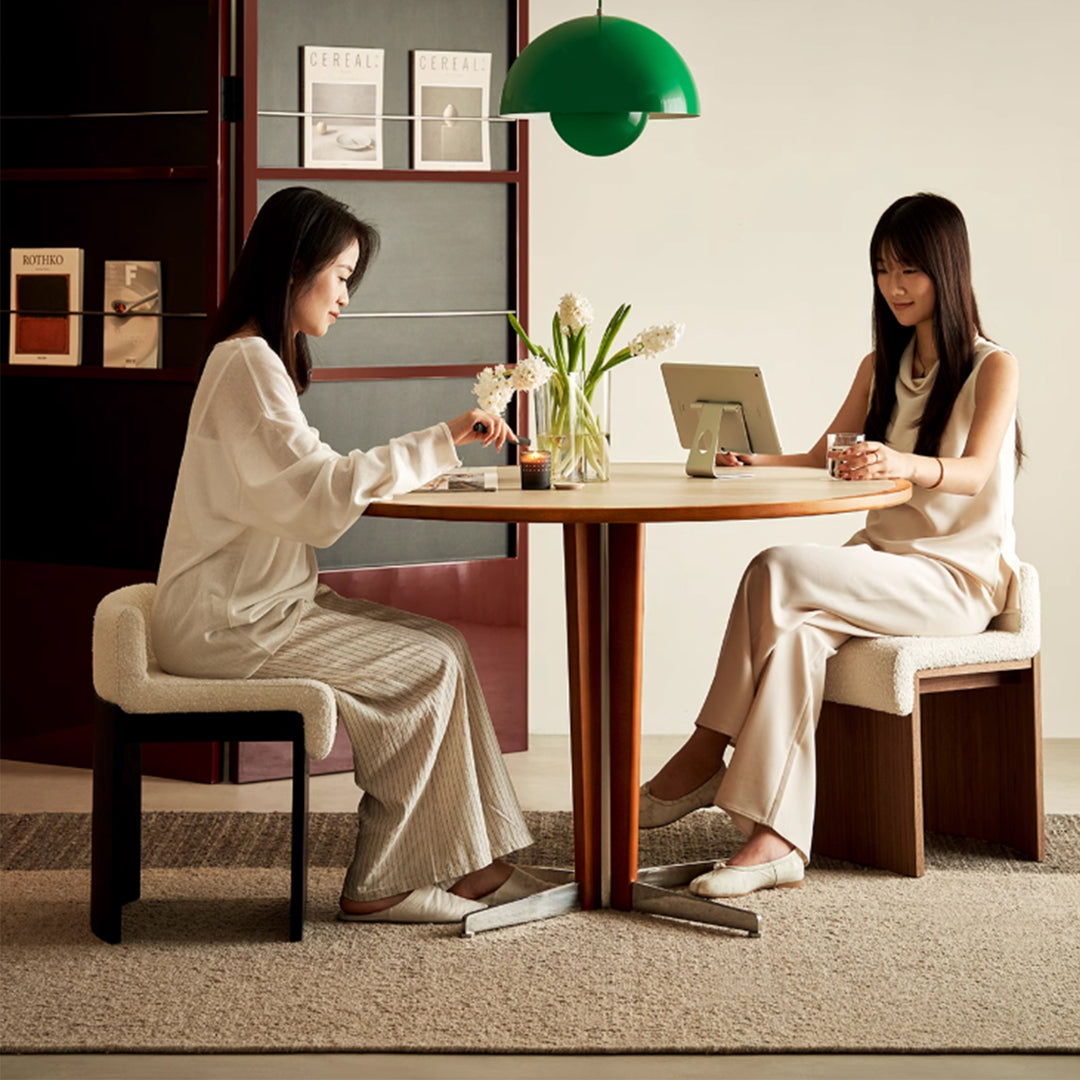 MAS-3343 Masdio Modern Boucle Vanity Stool