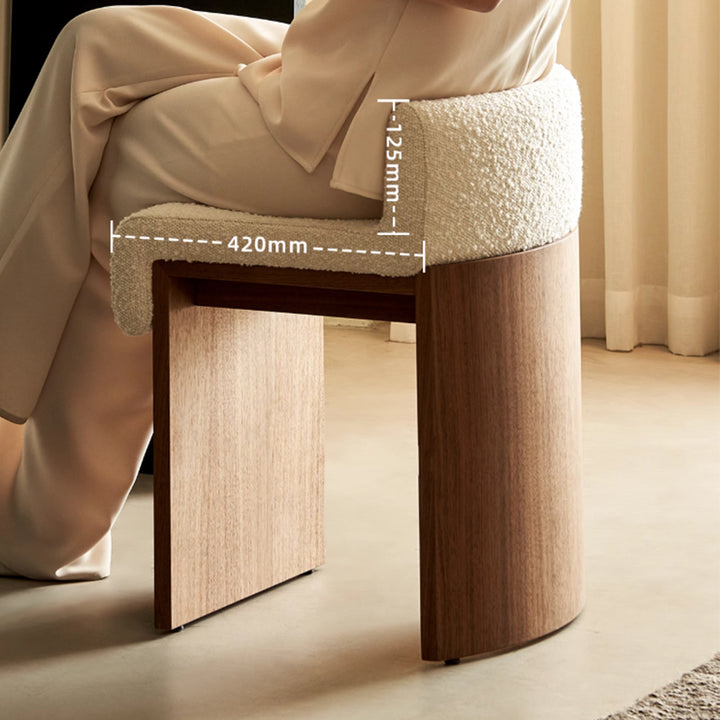 MAS-3343 Masdio Modern Boucle Vanity Stool
