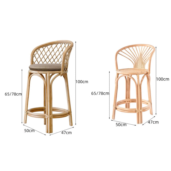 MAS-3343 Masdio Rattan Bar Stool