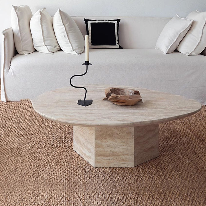 MAS-3353 Masdio Modern Travertine Coffee Table