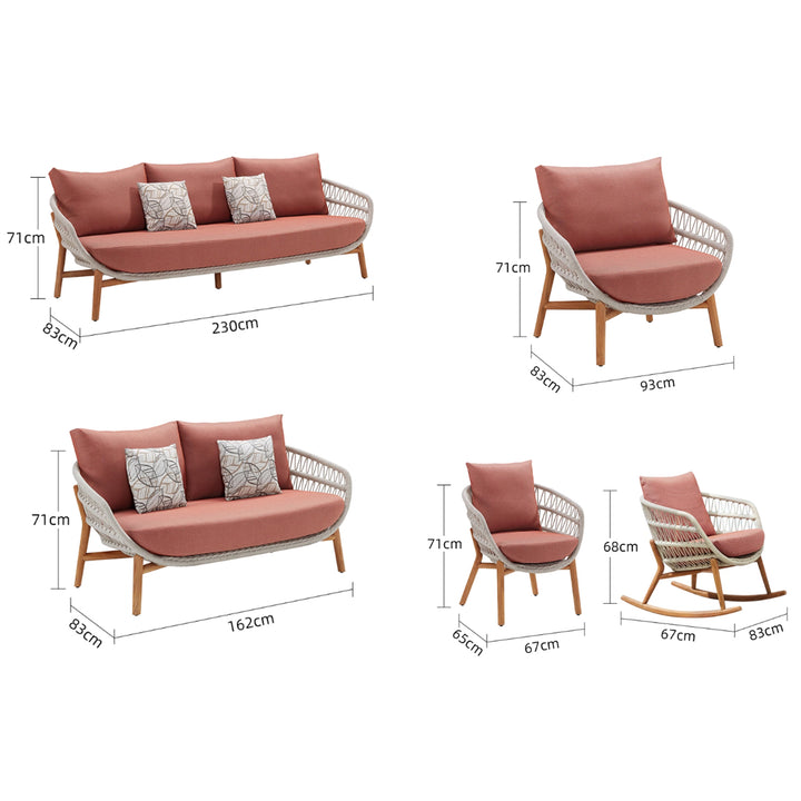 MAS-3356 Masdio Modern Outdoor Rocking Chair