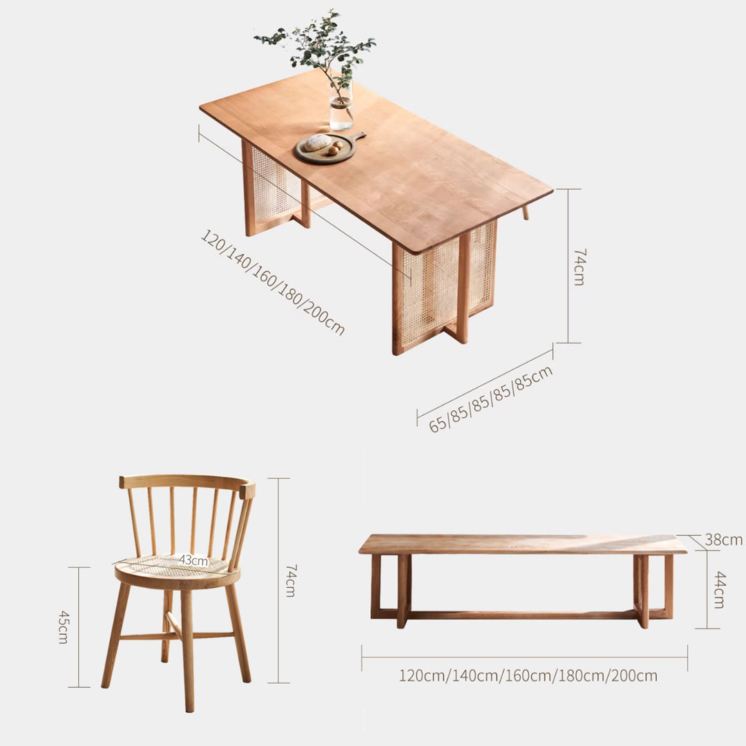 MAS-3357 Masdio Solid Wood Dining Table