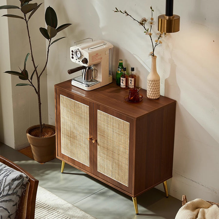MAS-3360 Masdio Black Rattan Sideboard