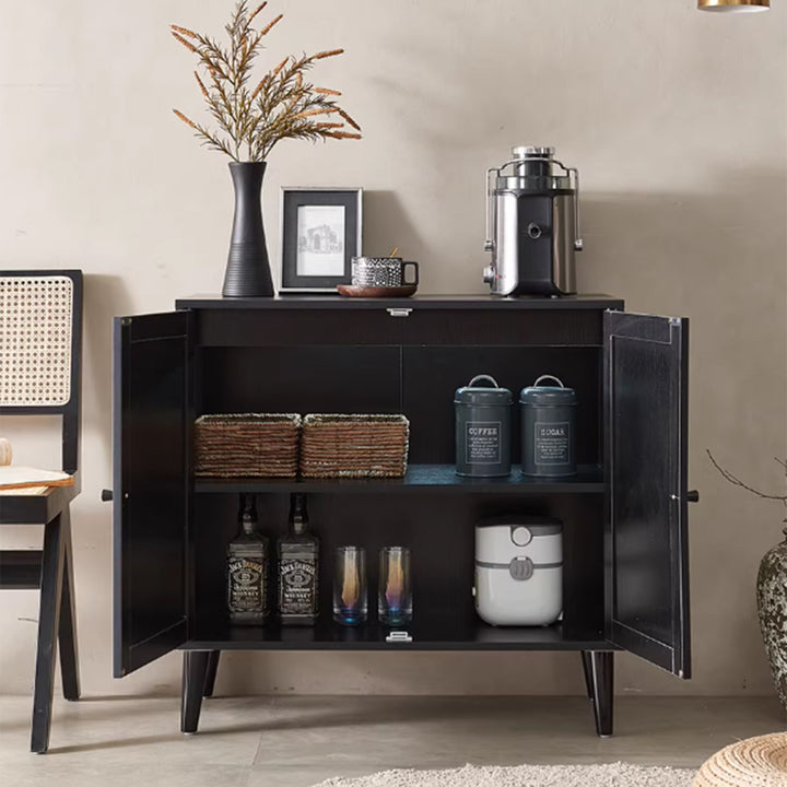 MAS-3360 Masdio Black Rattan Sideboard