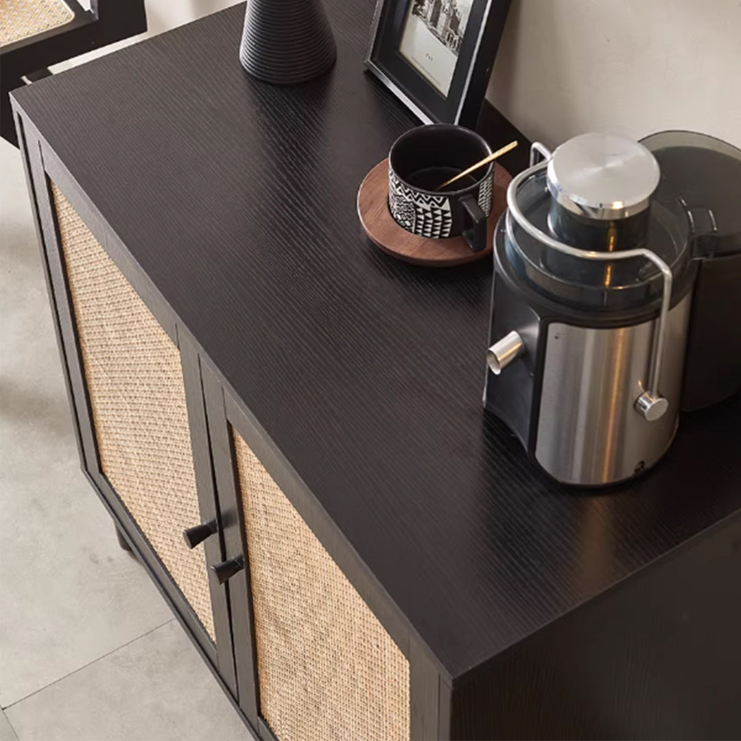 MAS-3360 Masdio Black Rattan Sideboard
