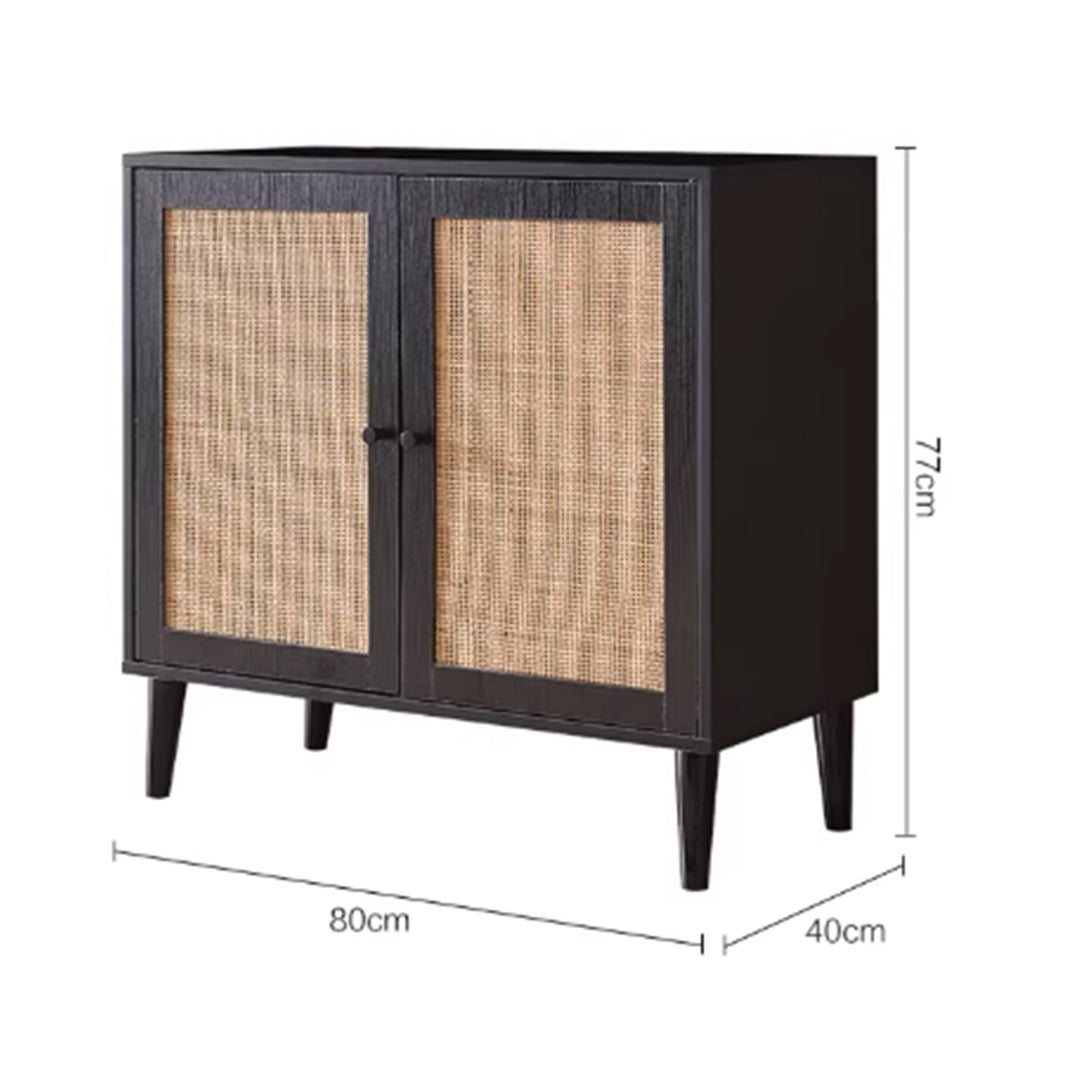 MAS-3360 Masdio Black Rattan Sideboard
