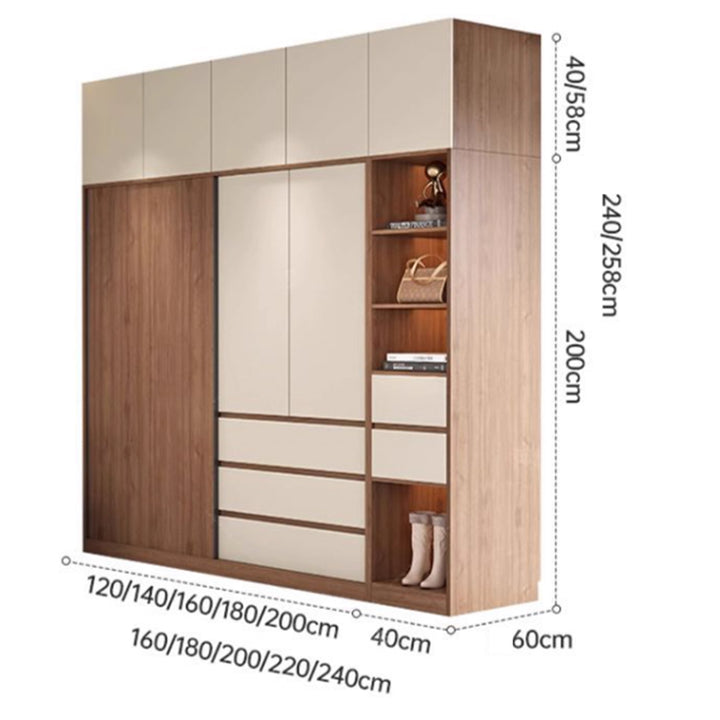 MAS-3366 Masdio Modern Solid Wood Wardrobe