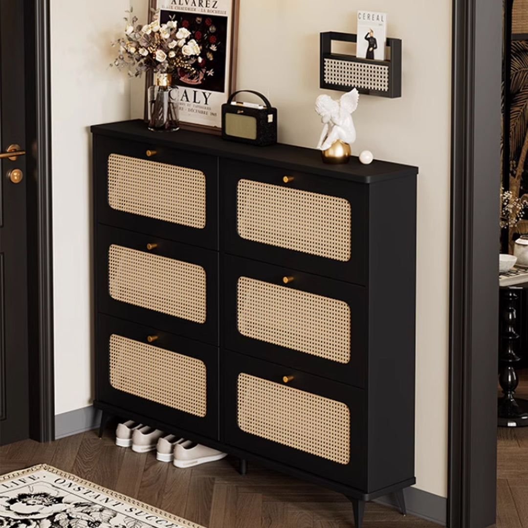MAS-3367 Masdio Rattan Storage Shoe Cabinet