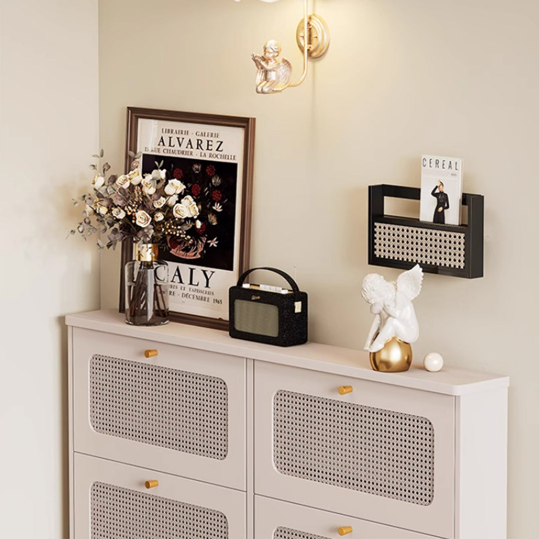 MAS-3367 Masdio Rattan Storage Shoe Cabinet