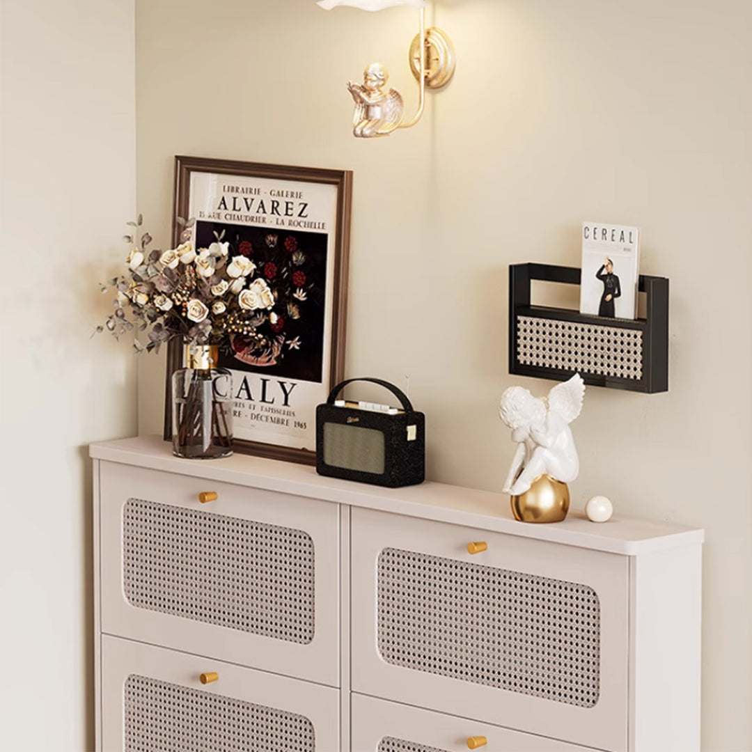 MAS-3367 Masdio Rattan Storage Shoe Cabinet