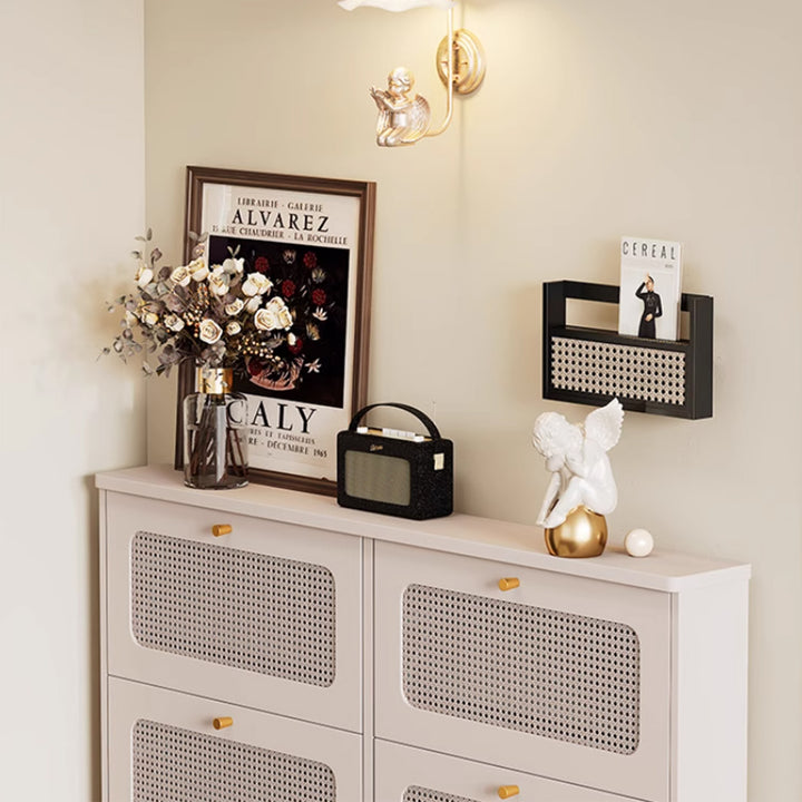 MAS-3367 Masdio Rattan Storage Shoe Cabinet