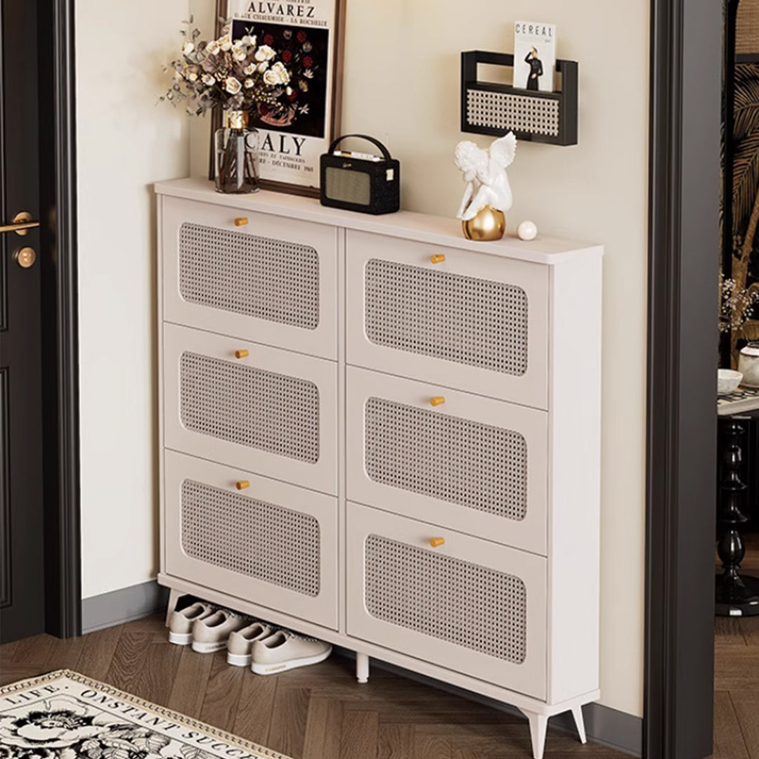 MAS-3367 Masdio Rattan Storage Shoe Cabinet