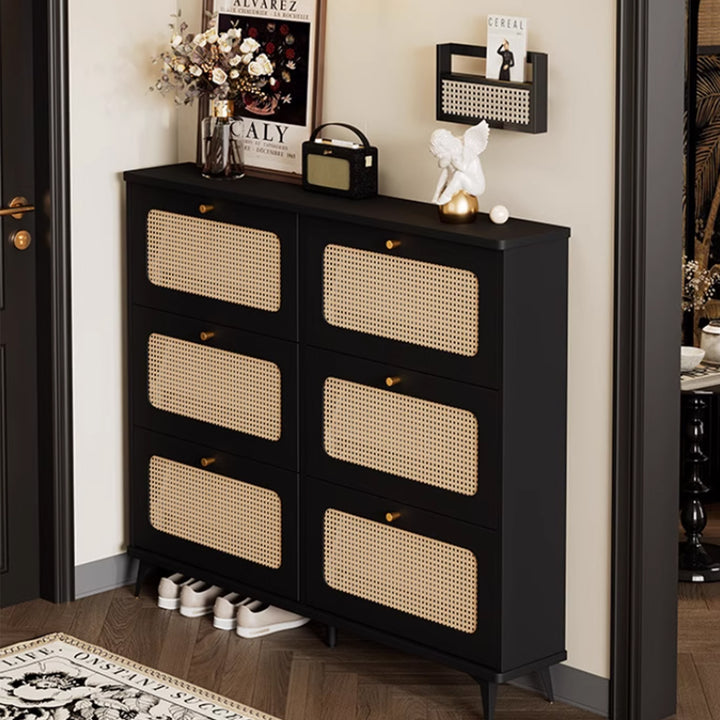 MAS-3367 Masdio Rattan Storage Shoe Cabinet