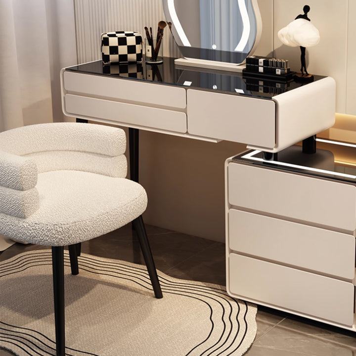 MAS-3373 Masdio LED Mirror Wireless Charging Dressing Table with chair