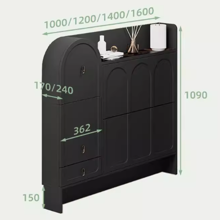 MAS-3373 Masdio Modern Ultra Slim Shoe Cabinet