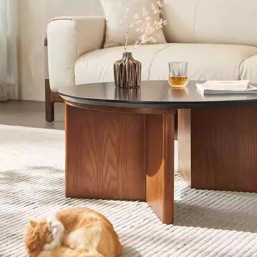 MAS-3375 Masdio Japandi Solid Wood Coffee Table