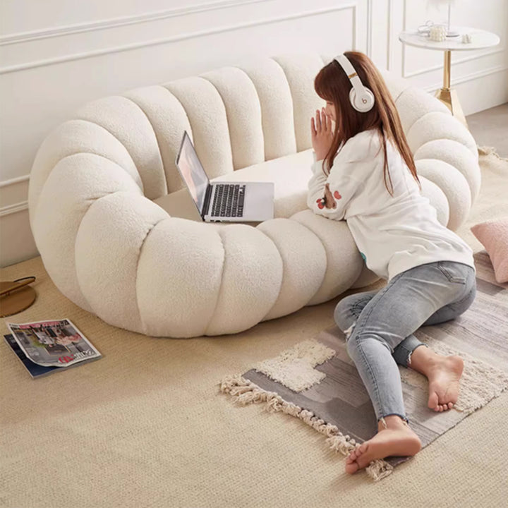 MAS-3377 Masdio Swivel Fluffy Lazy Sofa Chair