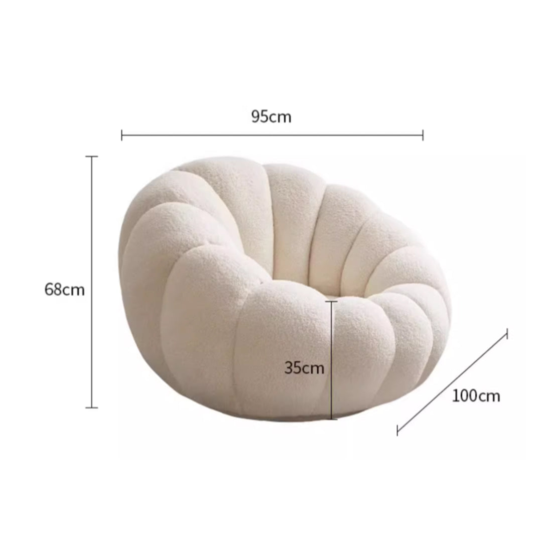 MAS-3377 Masdio Swivel Fluffy Lazy Sofa Chair