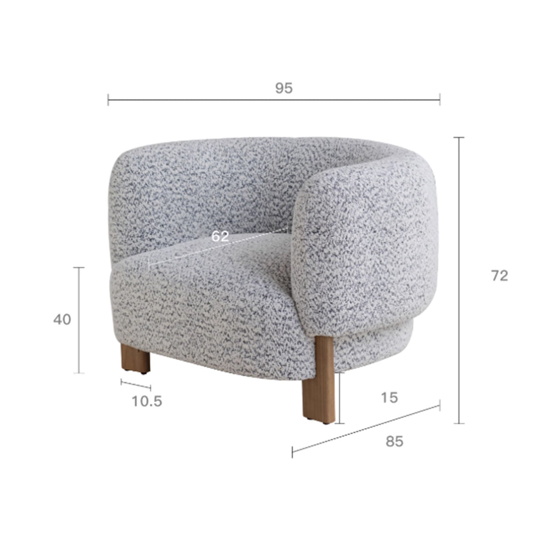 MAS-3381 Masdio Modern Fabric Lounge Chair