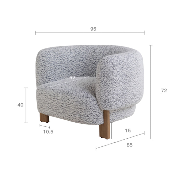MAS-3381 Masdio Modern Fabric Lounge Chair