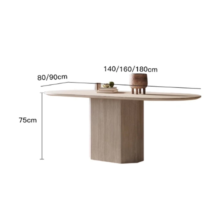 MAS-3383 Masdio Modern Travertine Dining Table