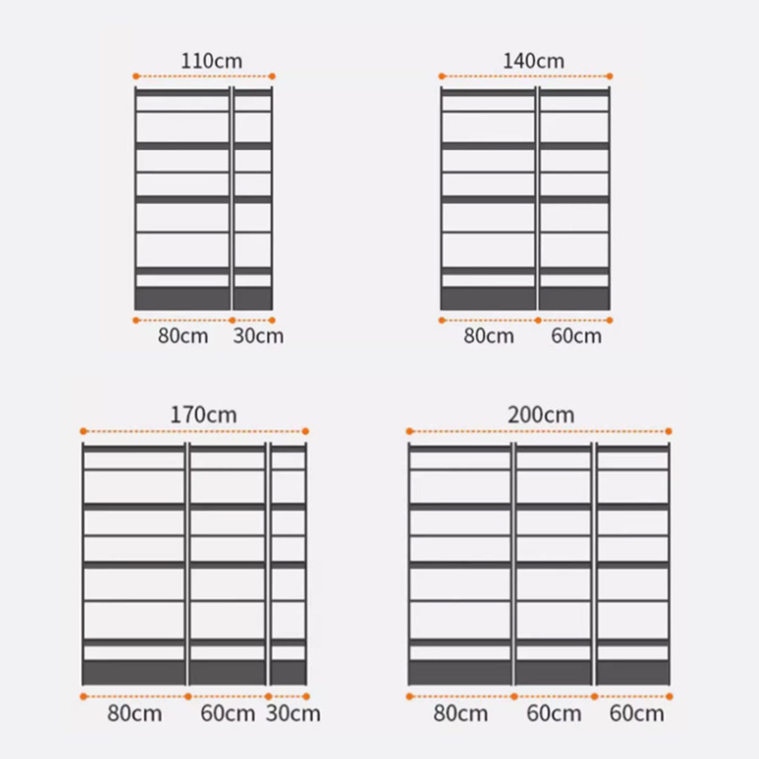MAS-3414 Masdio Scandinavian Solid Wood Bookshelf
