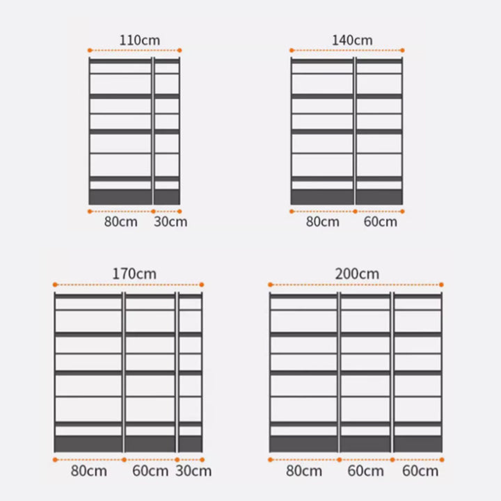 MAS-3414 Masdio Scandinavian Solid Wood Bookshelf