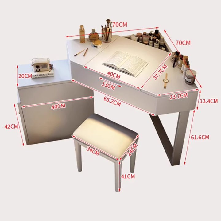 MAS-3419 Masdio Modern Corner Vanity Table