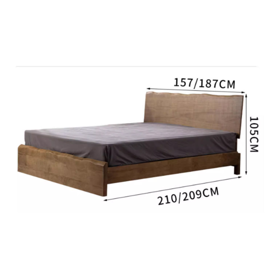MAS-3426 Masdio Rustic Solid Wood Bedframe