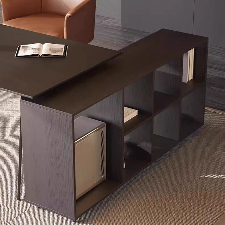 MAS-3428 Masdio Modern Office Table & Shelf