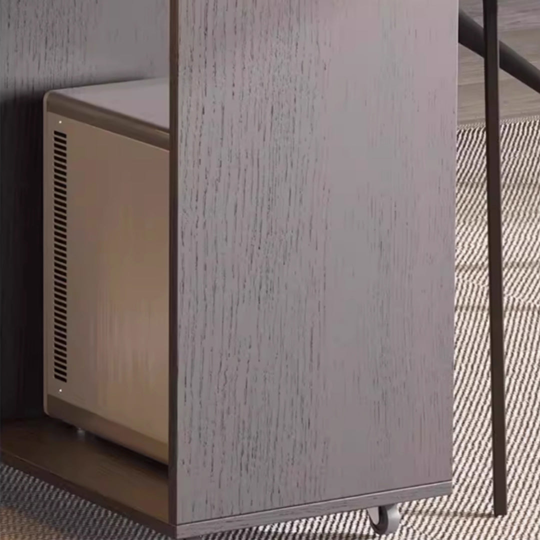 MAS-3428 Masdio Modern Office Table & Shelf