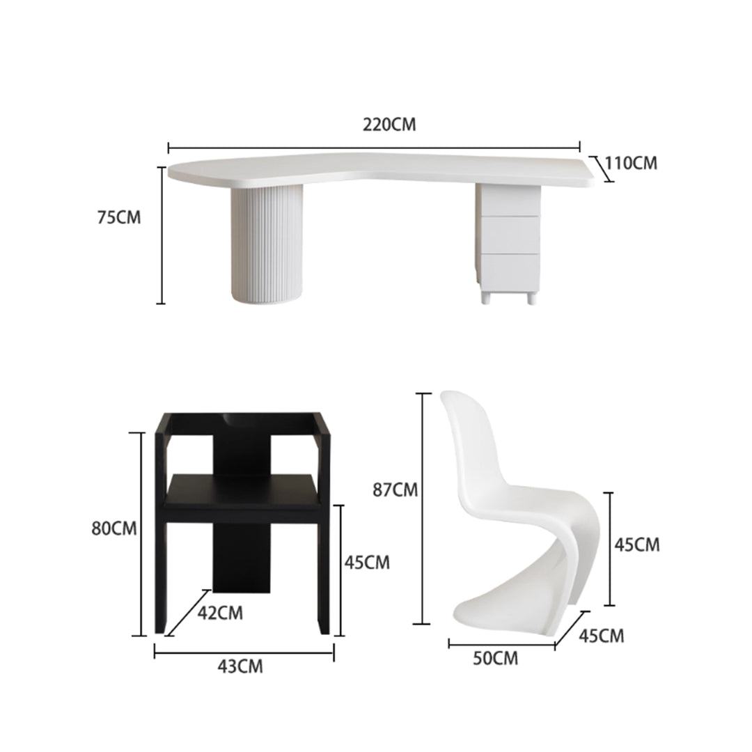 MAS-3447 Masdio Modern Solid Wood Study Table