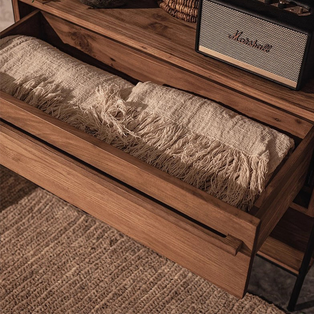 MAS-3454 Masdio Industrial Solid Wood Display Shelf