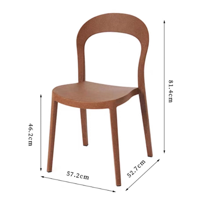 MAS-3455 Masdio Wabi Sabi Plastic Dining Chair