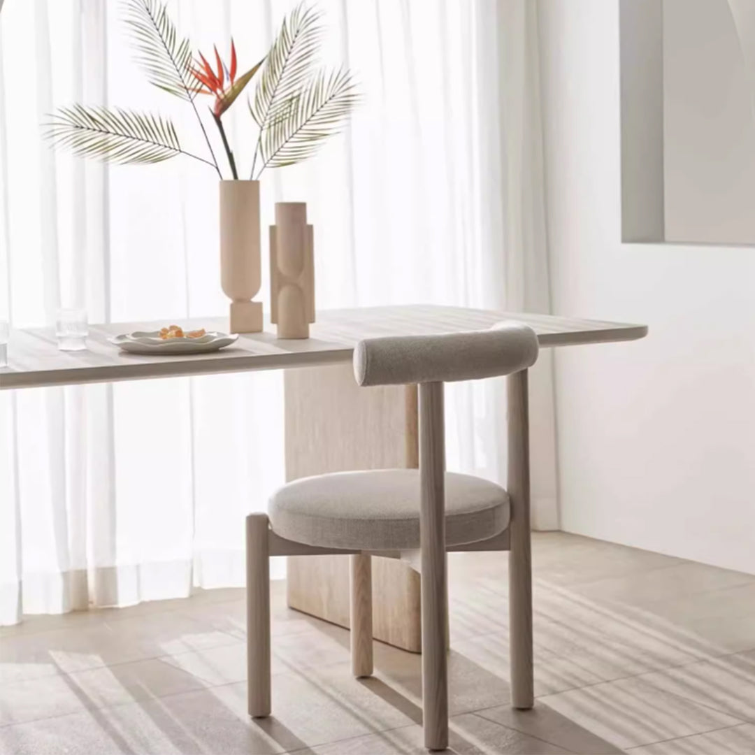 MAS-3456 Masdio Japandi Boucle Dining Chair