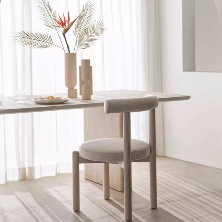 MAS-3456 Masdio Japandi Boucle Dining Chair