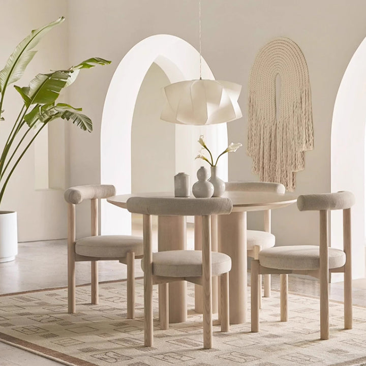 MAS-3456 Masdio Japandi Boucle Dining Chair