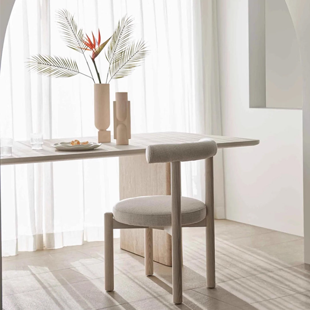 MAS-3456 Masdio Japandi Boucle Dining Chair