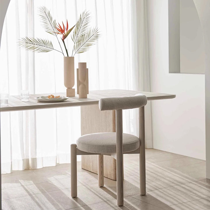 MAS-3456 Masdio Japandi Boucle Dining Chair