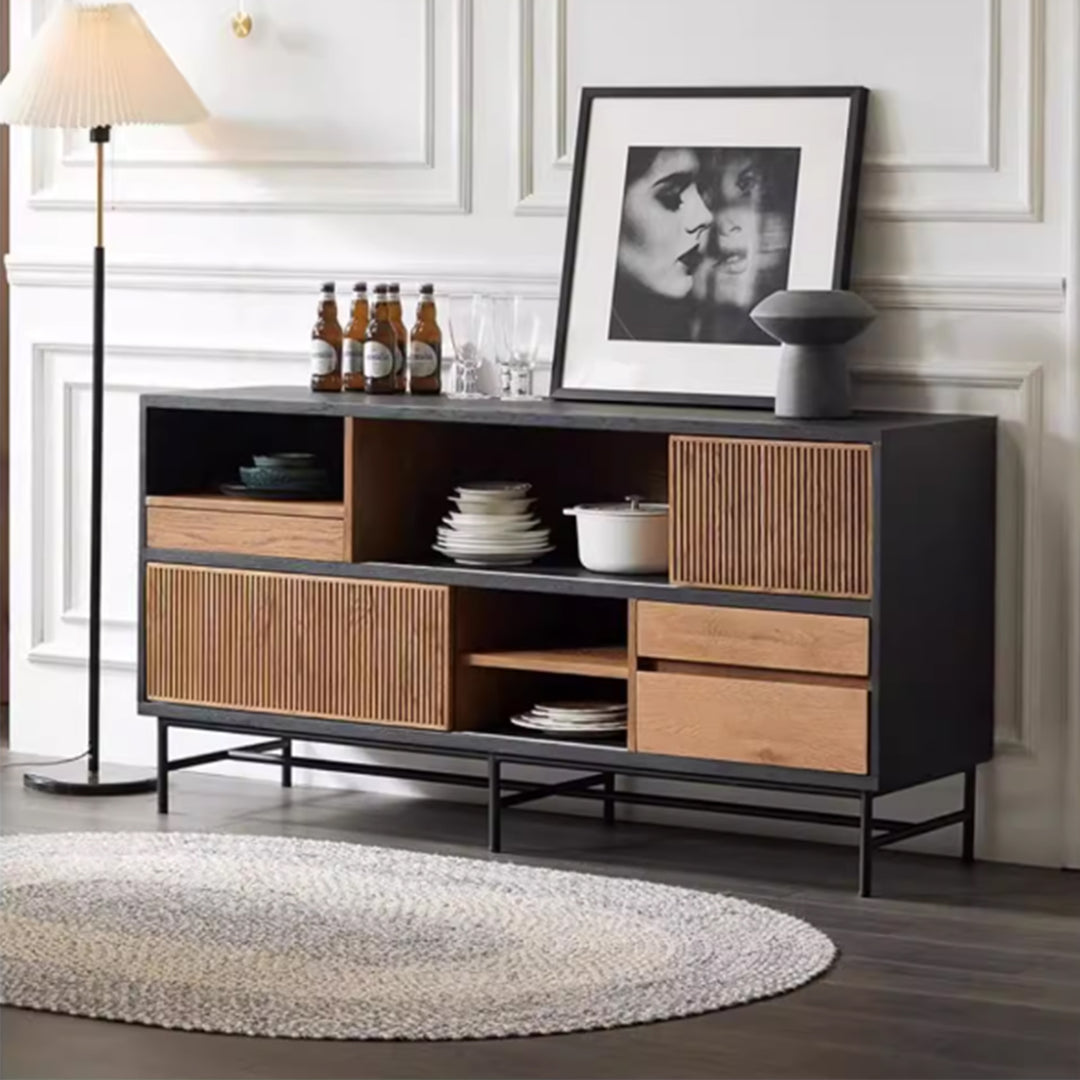 MAS-3459 Masdio Industrial Solid Wood Sideboard