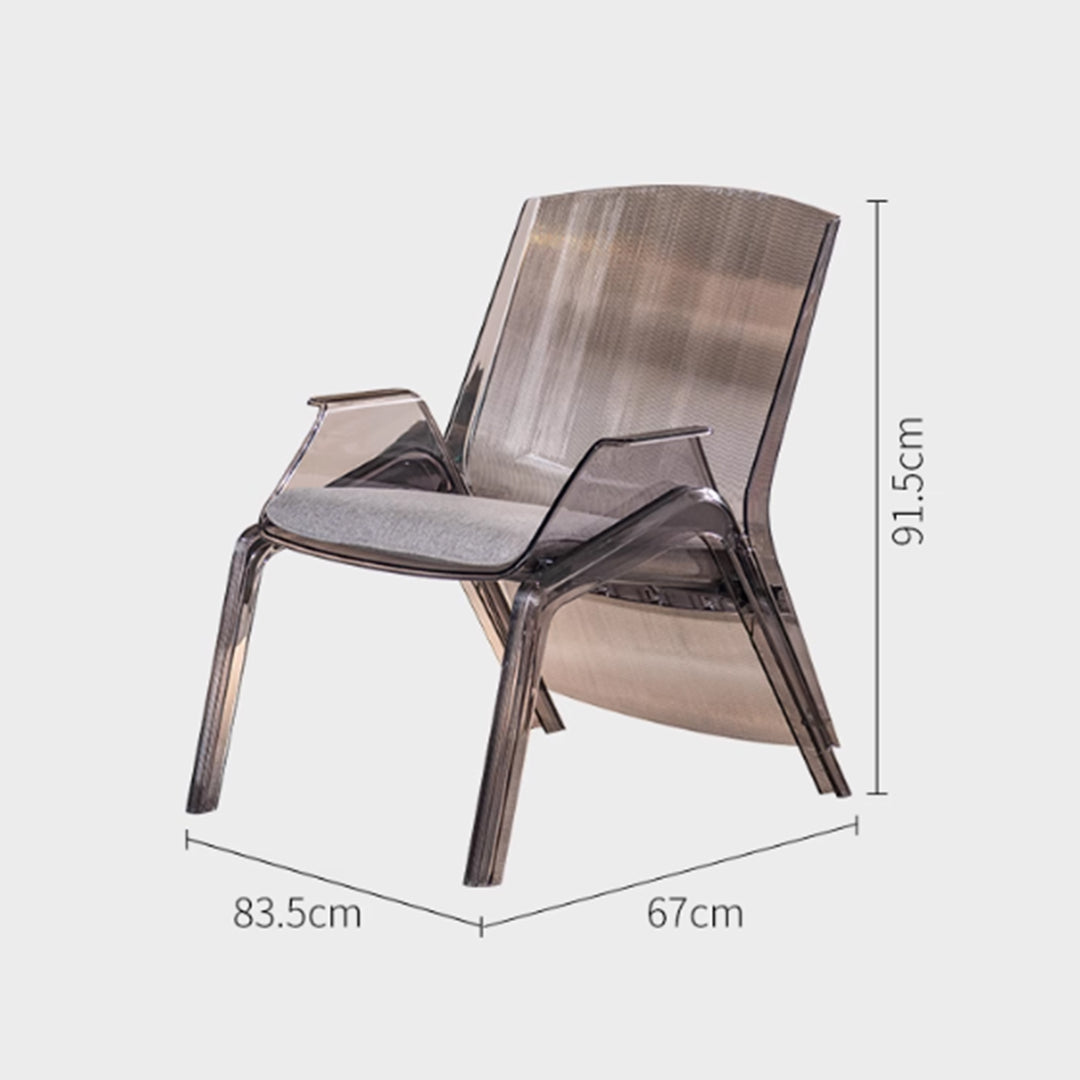 MAS-3460 Masdio Modern Acrylic Lounge Chair